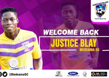 Justice Blay finally returns to Medeama SC.
