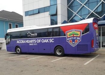 PHOTOS: Hearts of Oak finally unveil 48-seater bus