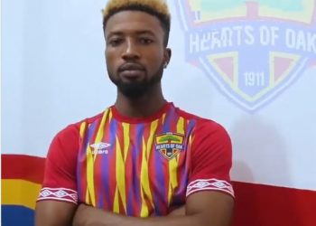 Erstwhile Hearts of Oak forward Bernard Arthur joins Albanian side.