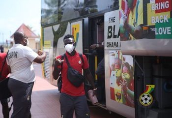 Ghana Black Stars arrive in Cape Coast ahead of Sudan clash.