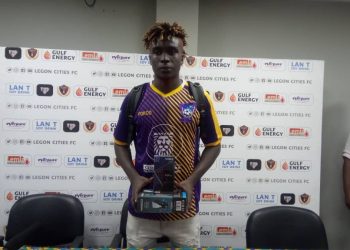 Legon Cities vs Medeama:Patrick Yeboah wins NASCO MOTM award