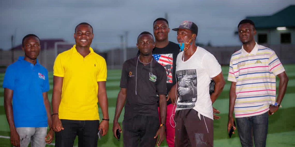 GALLERY: West End Radio and Domesticsportsgh.com staff at Cam Park to watch Karela United Vrs Skyy Fc game.