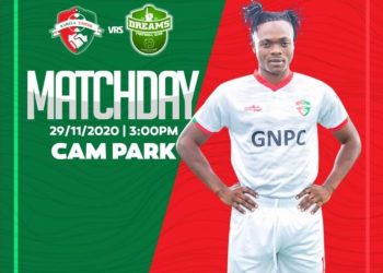 OFFICIAL: Franklin Osei and Kwame Boateng handed starting berths as Karela United announces Line-up for Dreams FC match