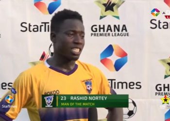 GPL Medeama vs Kotoko: Medeama’s Rashid Nortey wins MOTM against Kotoko