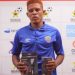 Larry Sumaila Ibrahim of Hearts wins NASCO MOTM award against Karela