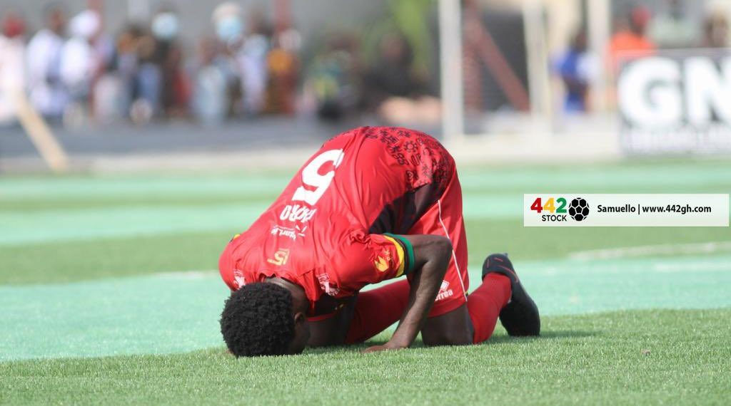 REVEALED: Why Ibrahim Imoro kissed the turf after scoring against Karela