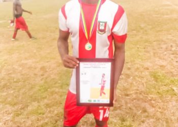 Nzema Kotoko’s David Cobbinah named Player of the Month for February- GALLERY