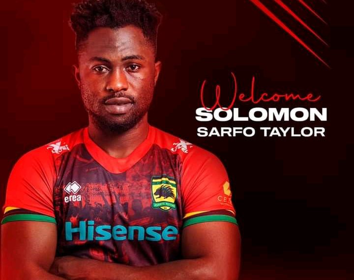 Asante Kotoko announce the signing of striker Solomon Sarfo Taylor