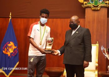 PHOTOS: President Akuffo Addo meets Black Satellites after AFCON U20 triumph
