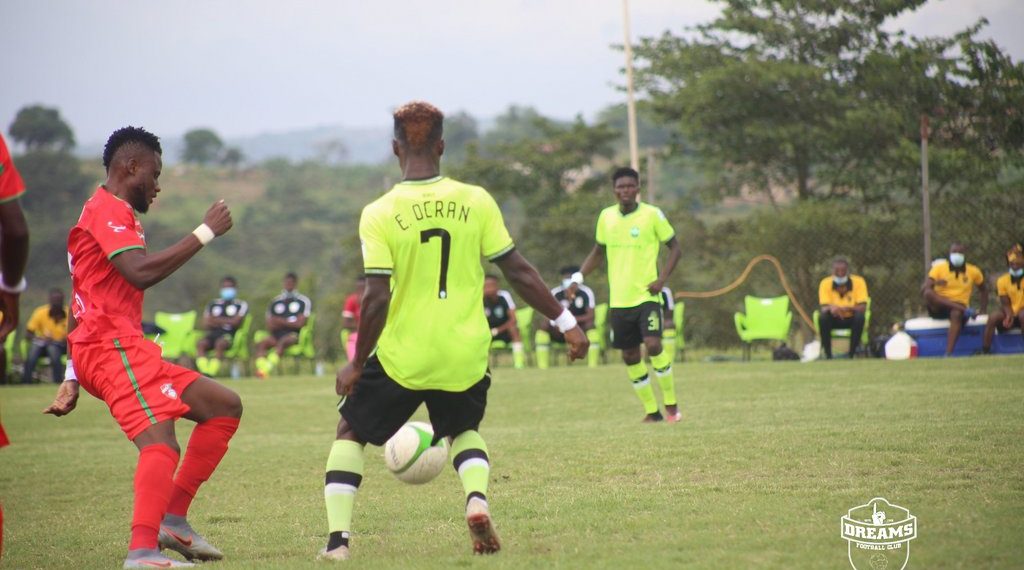 2020/21 Ghana Premier League: Dreams FC vs Karela rained off after second half downpour
