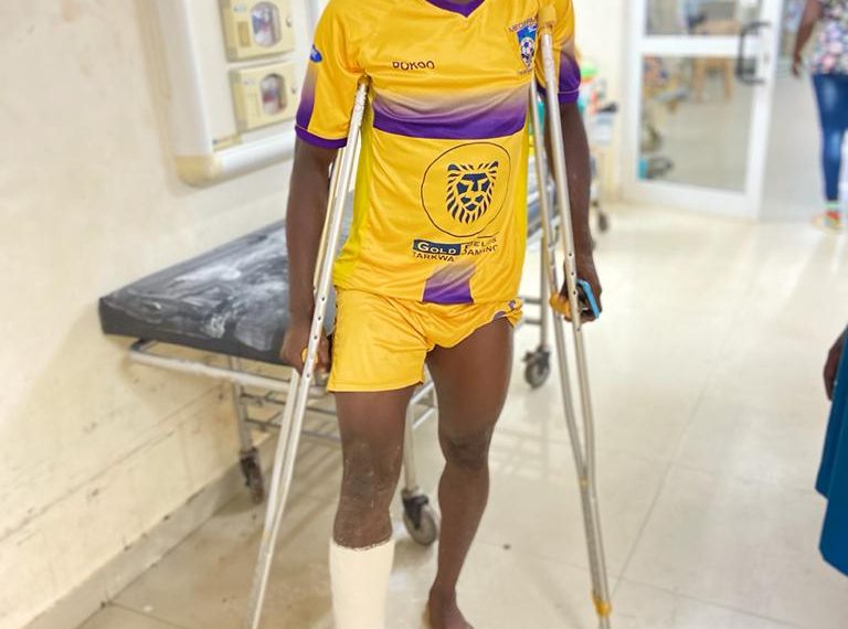 VIDEO: Legon Cities defender Joseph Adjei’s horrific attack on Justice Blay