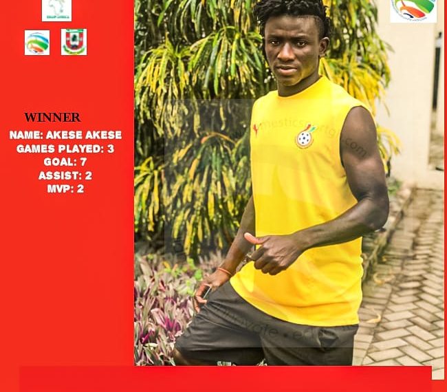 Talisman Akese Akese wins Nzema Kotoko Player of the Month Award for March