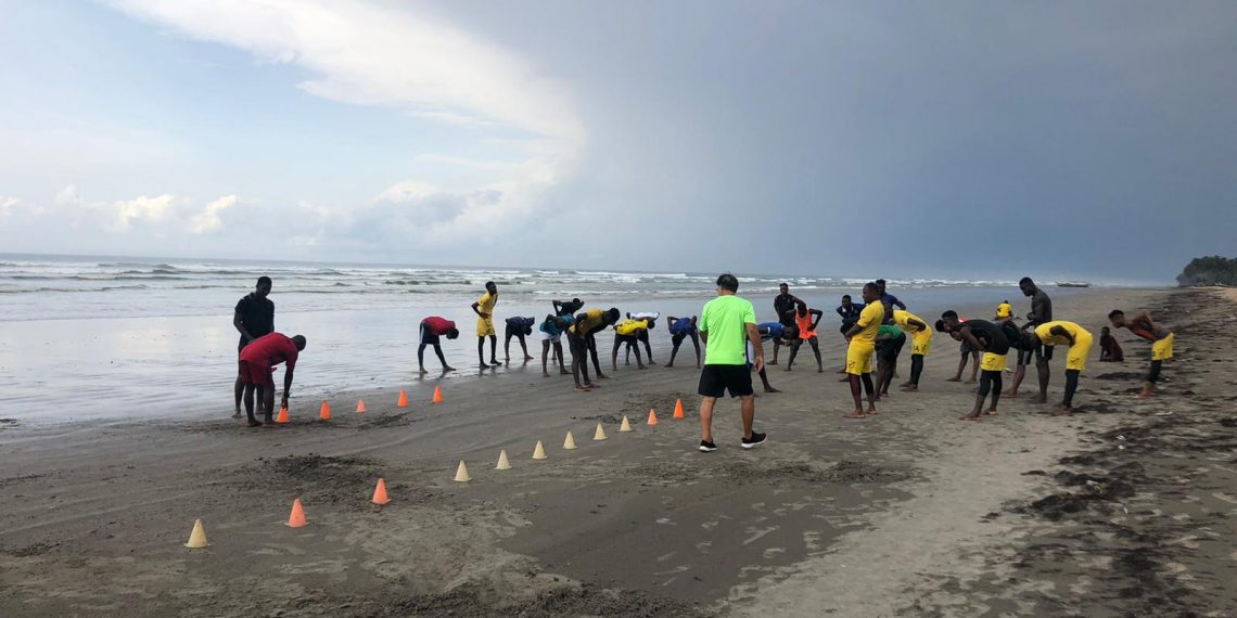 Proud United begins beach work ahead of National Division One League resumption