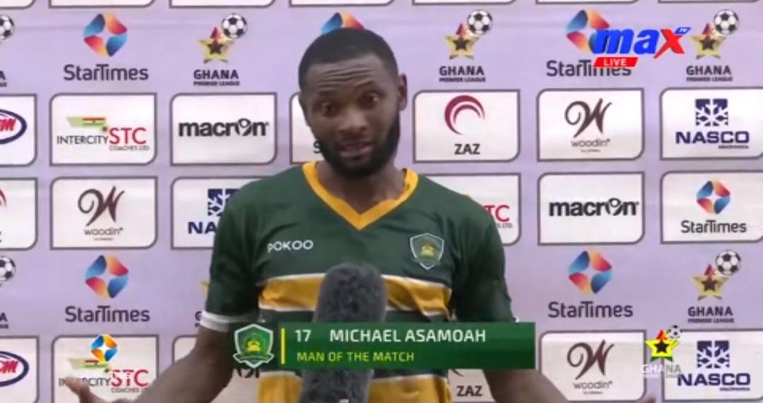 Michael Asamoah of Ebusua Dwarfs wins MOTM against Eleven Wonders