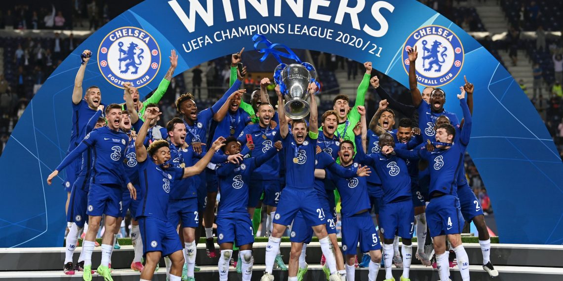 Michael Essien congratulates Chelsea for wining the Champions League against Man City