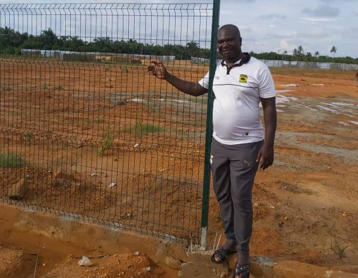 PHOTOS: Nzema Kotoko General Manager Edmund Ackah visits Ampain Project