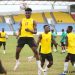 Black Stars train in Cape Coast ahead of Ivory Coast Showdown
