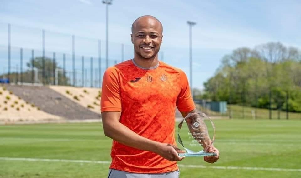 Dede Ayew wins Swansea City’s Top scorer of the season Award