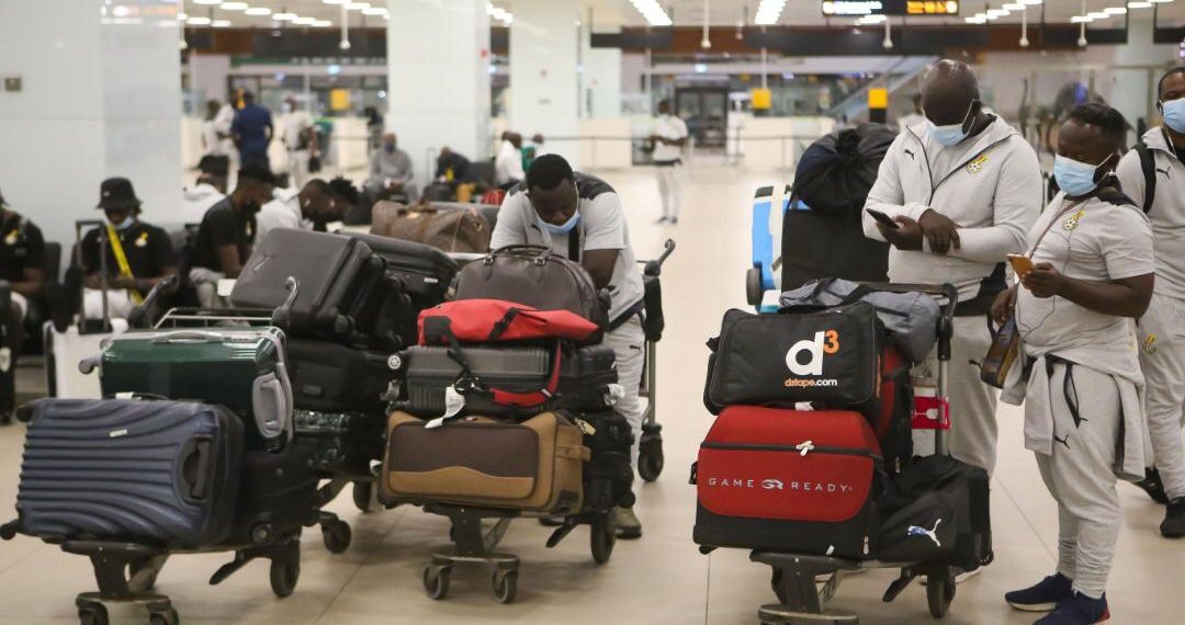 Black Stars safely arrive in Ghana after Morocco friendly