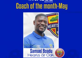 Samuel Boadu wins Coach of the month award