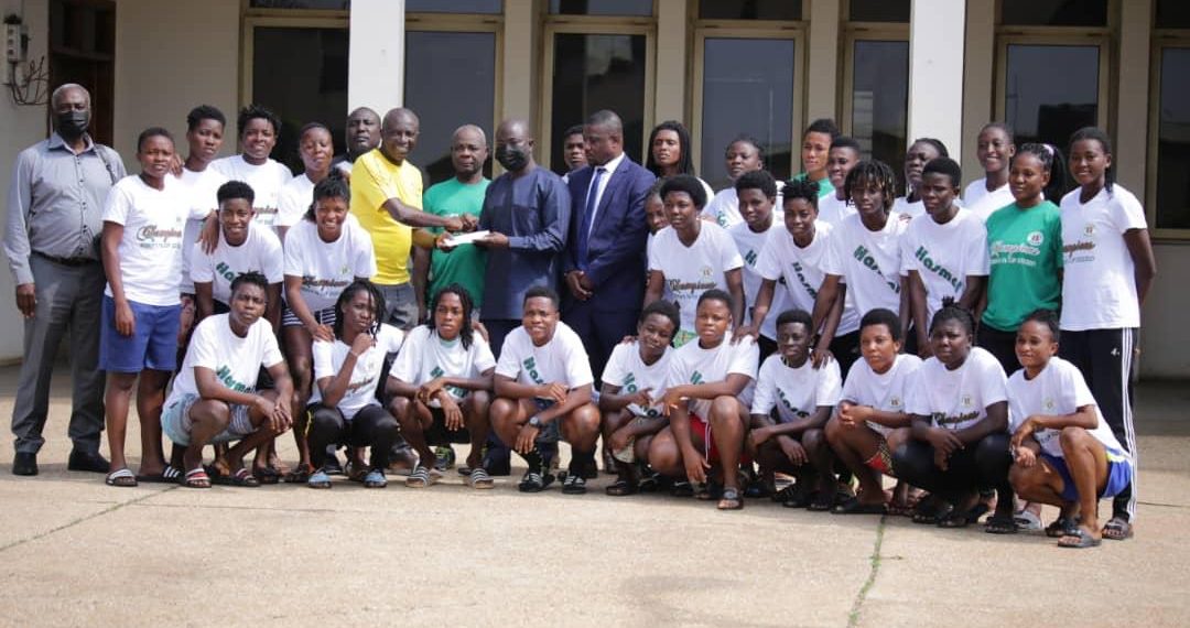 Ghana Veep DR. Mahamudu Bawumia donates to Hasaacas Ladies ahead of their Africa campaign