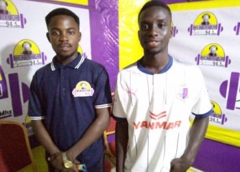 Ebenezer Ackahbi touch-down ahead of the Nzema Soccer Fiesta