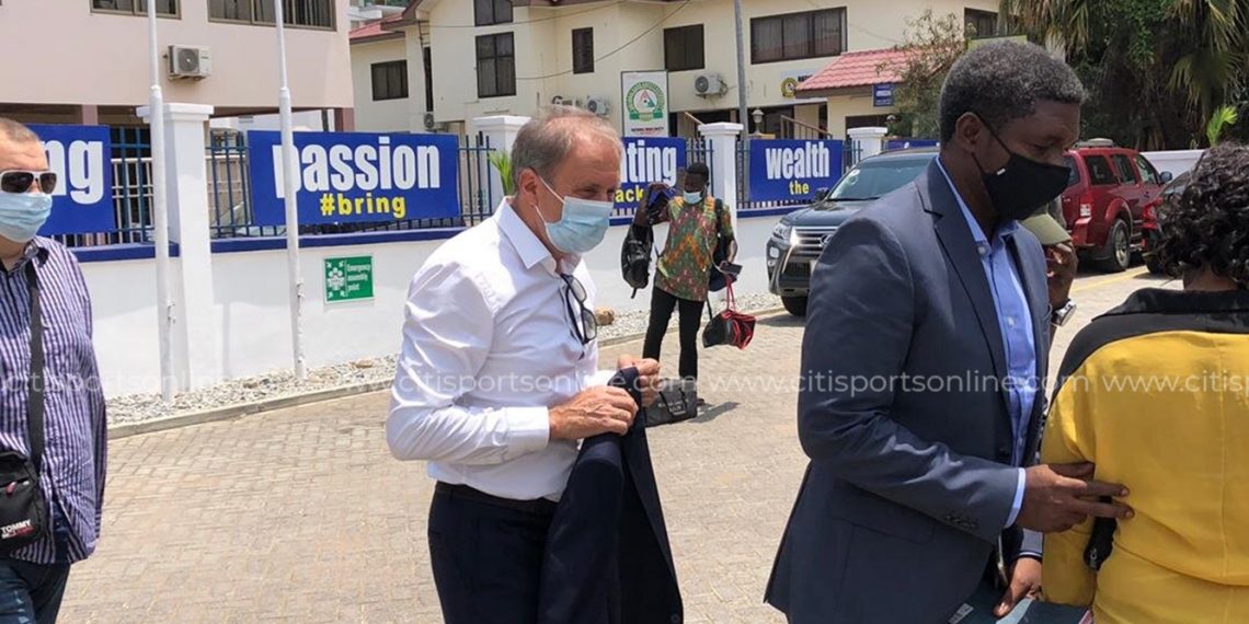 Milovan Rajevac arrives at GFA ahead of imminent reappointment as Black Stars head coach