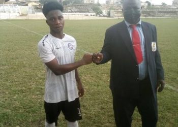 Proud United’s Ebenezer Amoah trains with Nzema Kotoko