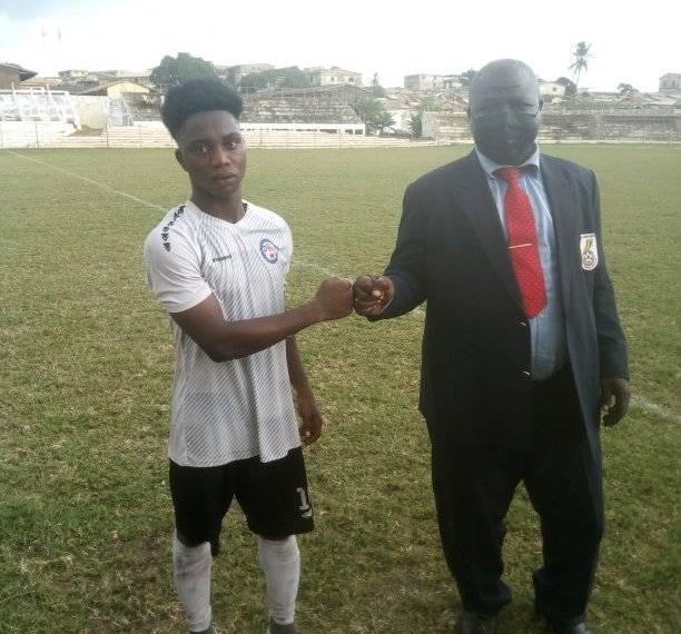 Proud United’s Ebenezer Amoah trains with Nzema Kotoko