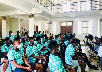 Karela United pays courtesy call on the Chief of Aiyinasi ahead of the season