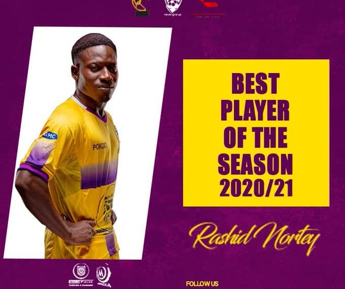 Rashid Nortey wins big at Medeama SC End of Season  Awards