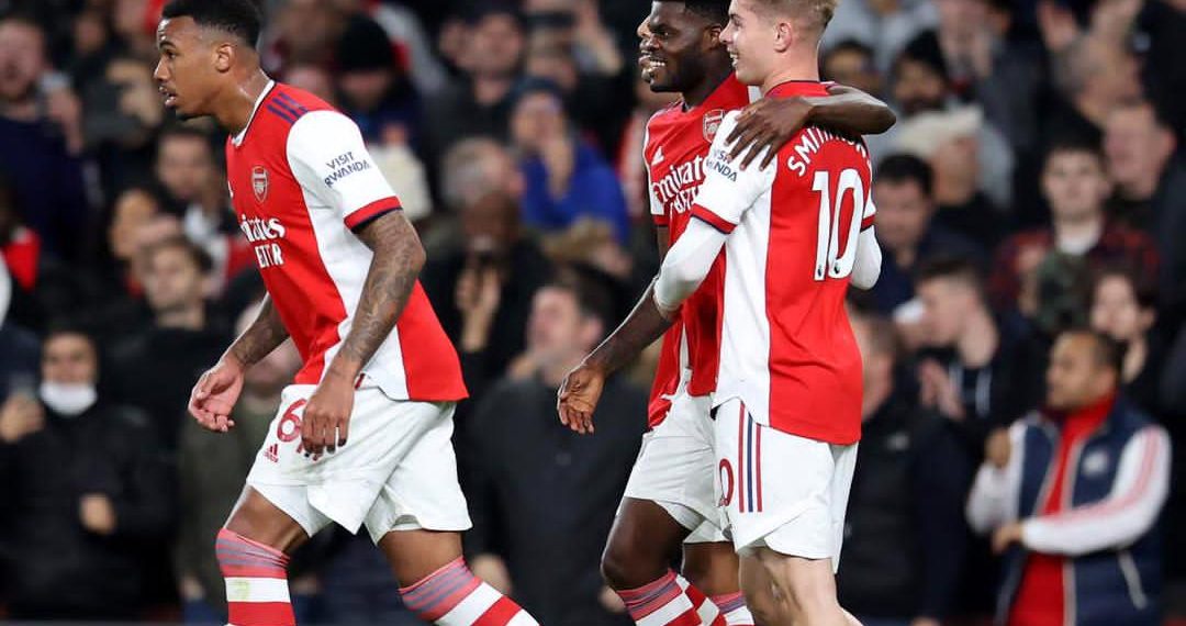 Video: Partey scores first goal for Arsenal