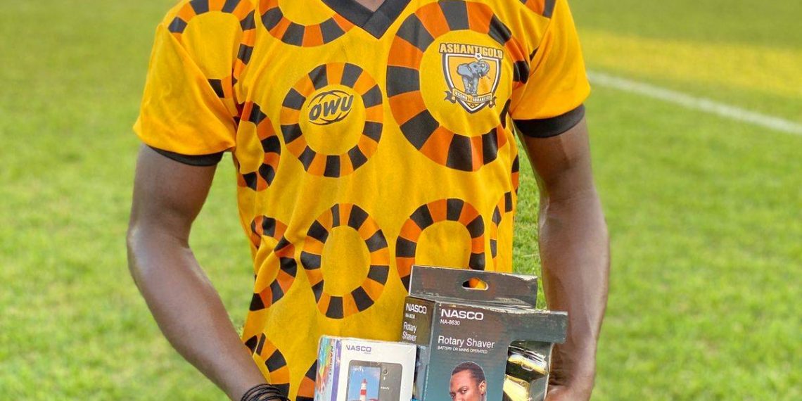 2021/22 Ghana Premier League: Kwadwo Amoako wins MOTM award in Ashgold win over Hearts