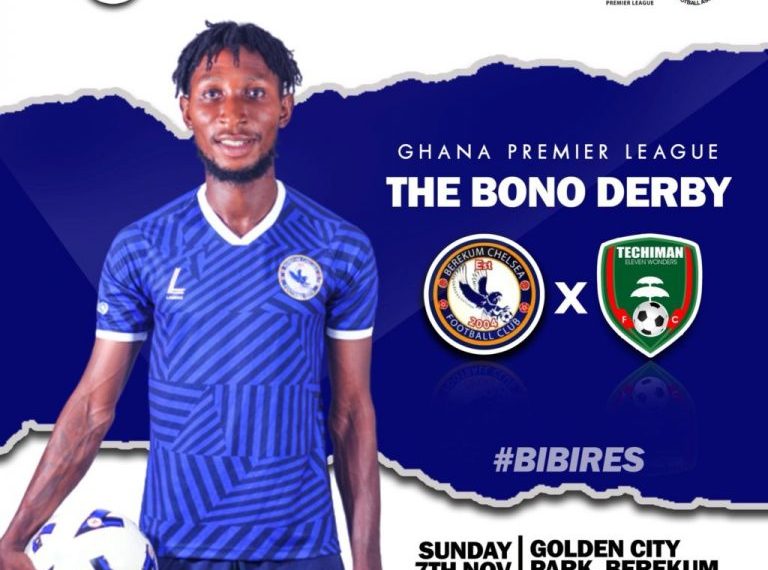 GPL 2021/22-BONO DERBY: Berekum Chelsea host Eleven Wonders