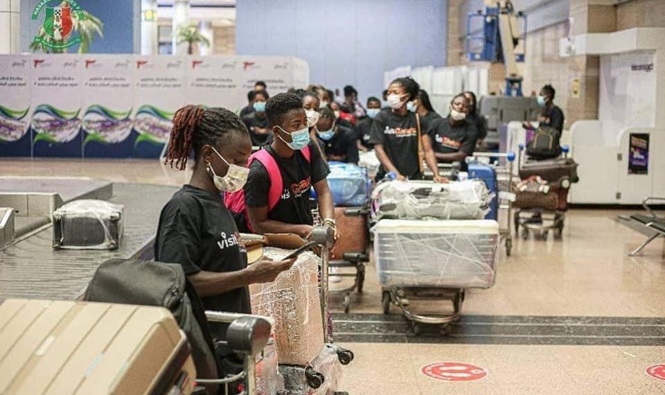 Hasaacas Ladies arrive in Egypt for CAF Women’s Champions League