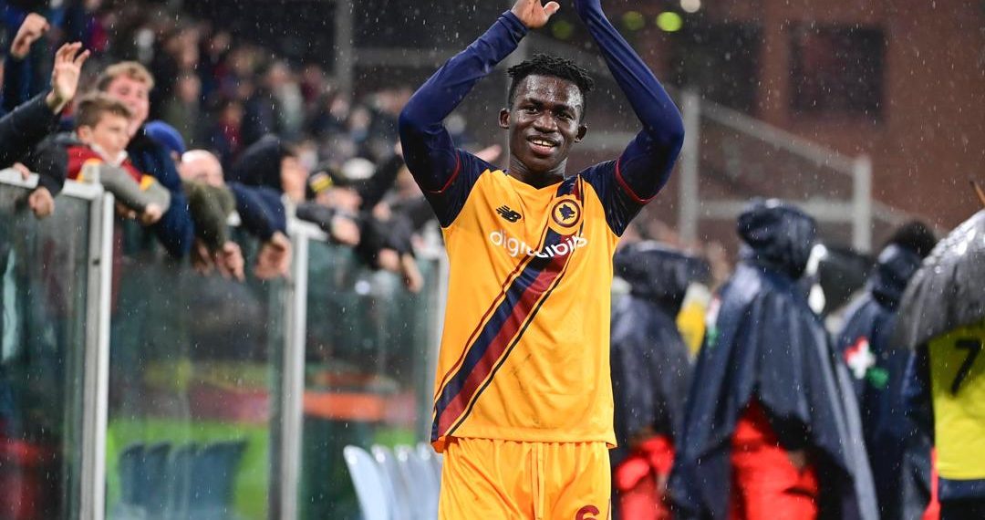 Afena-Gyan makes history with AS Roma after his brace against Genoa