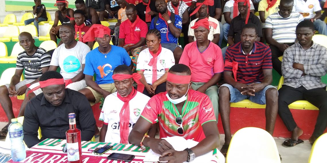 Karela United stage protest to remove Lawrence Cudjoe and two others