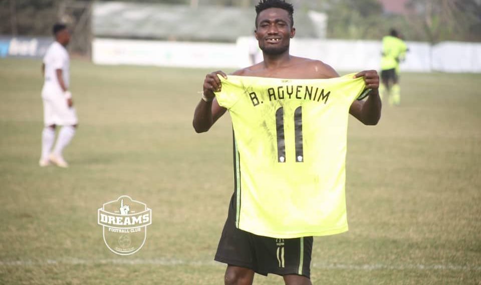 Two-goal hero Agyenim Mensah picks MoTM in Dreams FC win over Aduana Stars