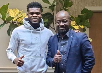GFA Prez Kurt Okraku links up with Thomas Partey in London