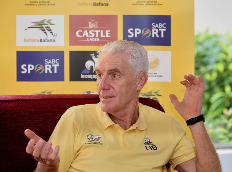 South Africa coach Hugo Broos dismisses AFCONQ nerves