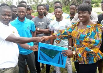 HALF ASSINI: Jomoro Municipal hands over Police Park to GNPC for ultra modern Astro turf