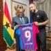 Barcelona star Memphis Depay pays courtesy call on Ghana’s president Nana Akufo-Addo