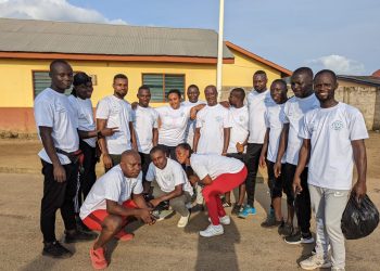 NEWS IN NZEMA: Shaip Africa donates printed T-shirts to Royal Keep Fit Club in Ellembelle