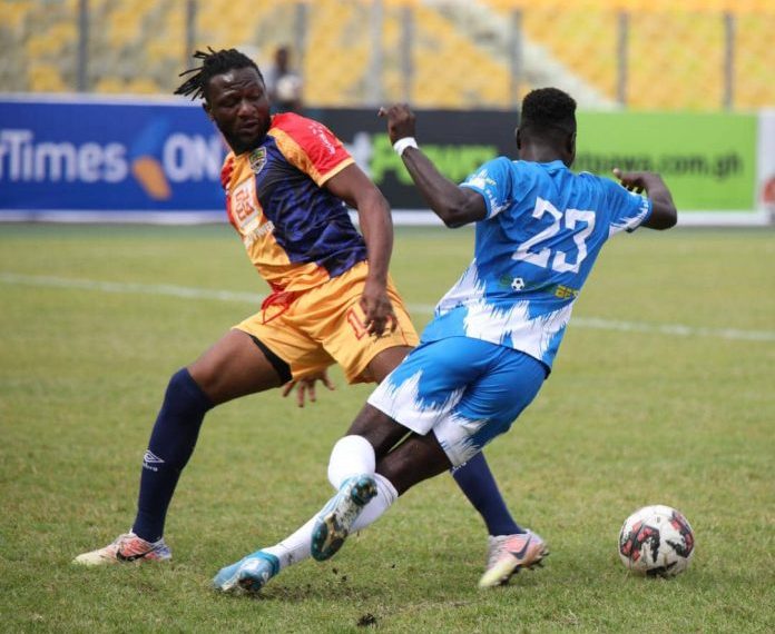 Konadu Yiadom header rescues point for Hearts against Great Olympics