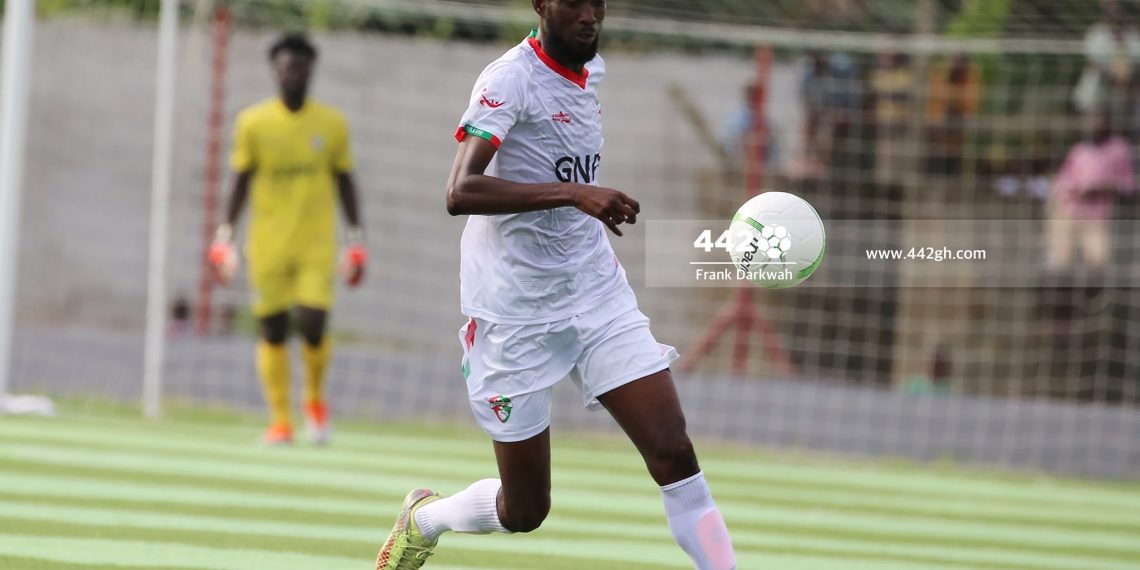 Former Karela United midfielder Umar Bashiru on target for Ethiopian Insurance in 4-1 win against Legetafo Legedadi