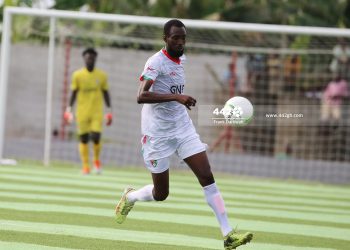 Former Karela United midfielder Umar Bashiru on target for Ethiopian Insurance in 4-1 win against Legetafo Legedadi