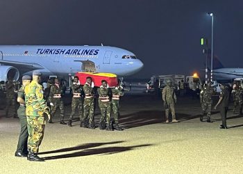 VIDEO: The remains of Christian Atsu arrives in Ghana for burial