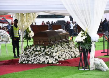VIDEO: Christian Atsu’s wife and extended family file past his body