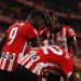 Inaki Williams reacts to his goal against Bilboa