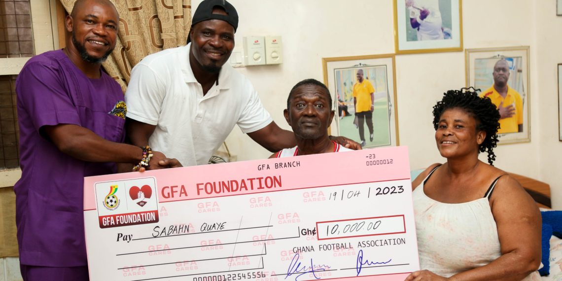 GFA Foundation donates GHC10,000 each to Sabahn Quaye and Thomas Quaye